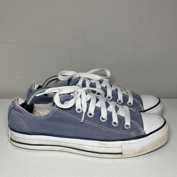 Converse blue gray Canvas Sneakers with White Laces - Picture 1 of 8